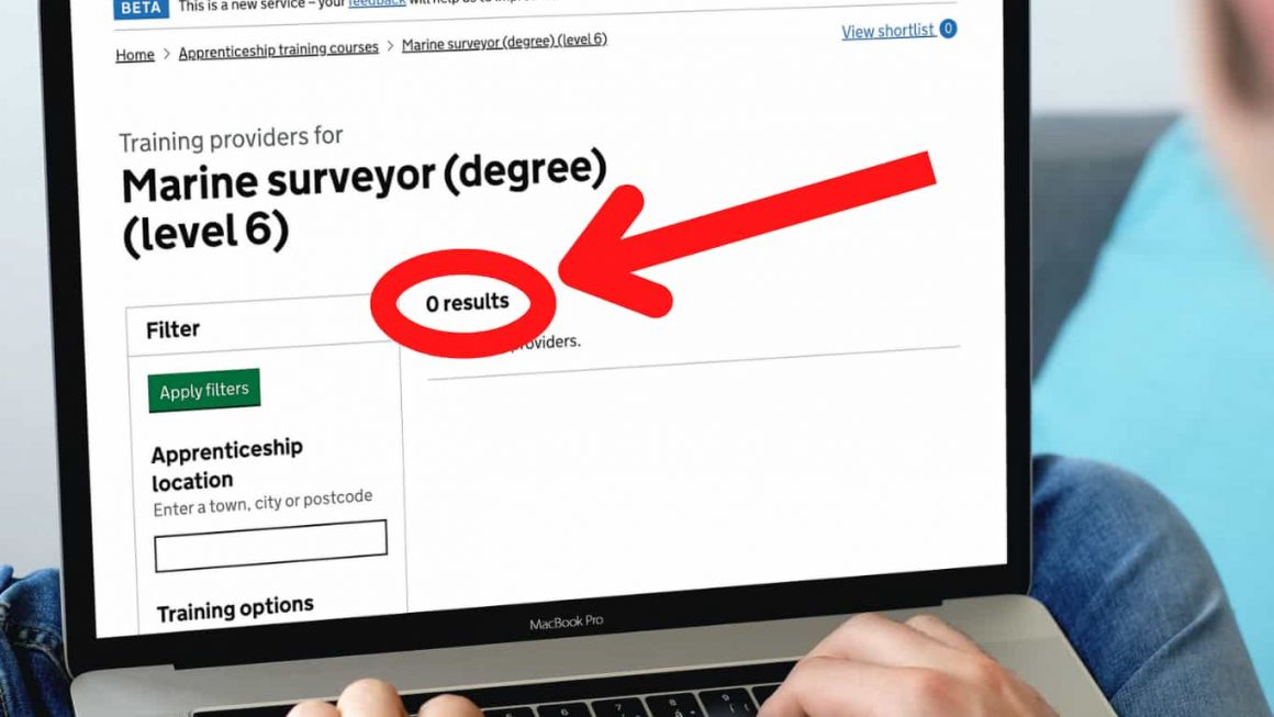 Not a Single Ship Surveyor Apprentice In the UK